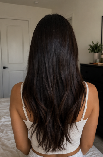 After using the massage comb