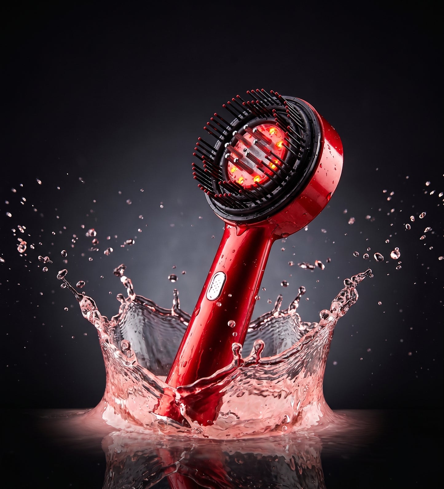 Electric Micro-Current Massage Comb 660Nm Red Light Hair Care Comb Kneading Relax Head Scalp Massager Blood Circulation