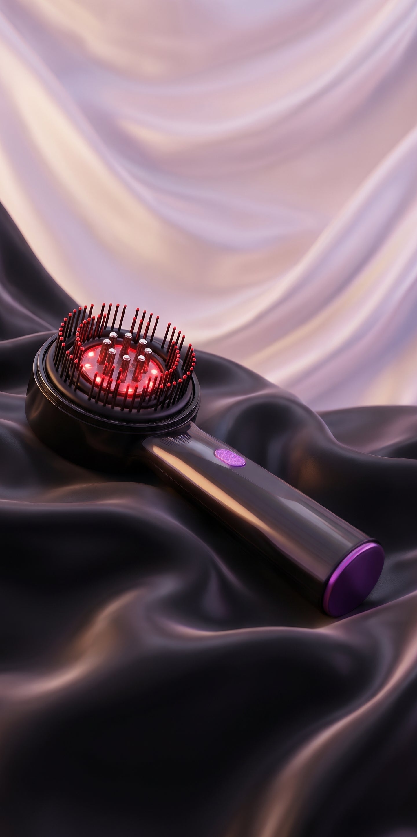 Electric Micro-Current Massage Comb 660Nm Red Light Hair Care Comb Kneading Relax Head Scalp Massager Blood Circulation