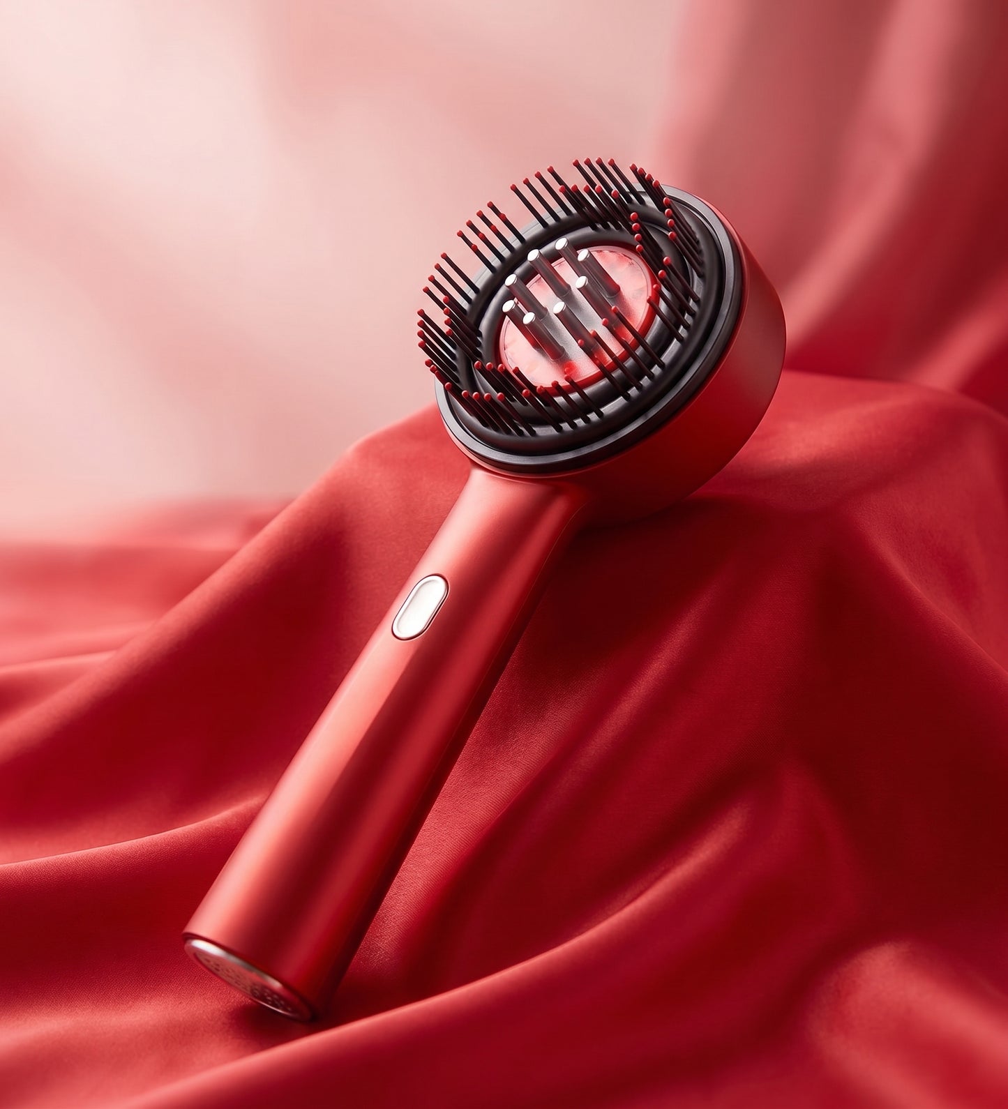 Electric Micro-Current Massage Comb 660Nm Red Light Hair Care Comb Kneading Relax Head Scalp Massager Blood Circulation